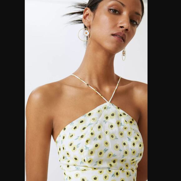 Anthropologie Hutch Ditsy Floral Seaside Romper - New - Size 6 - Picture 4 of 7